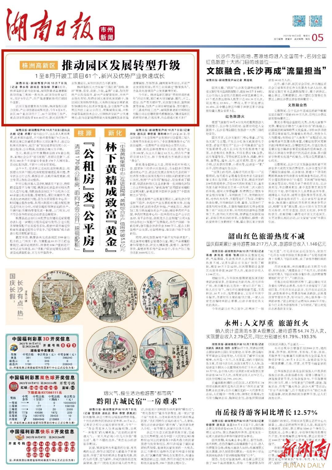 湖南日报市州头条 | 株洲高新区推动园区发展转型升级 1至8月开竣工项目61个