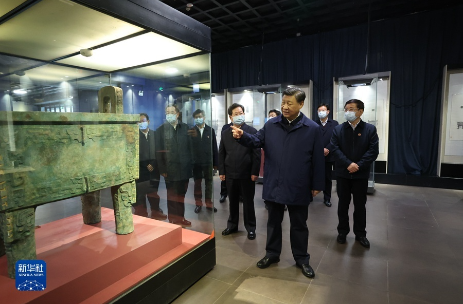 10月26日至28日，习近平总书记在陕西延安、河南安阳考察。在安阳殷墟遗址，习近平总书记说：“殷墟我向往已久”。