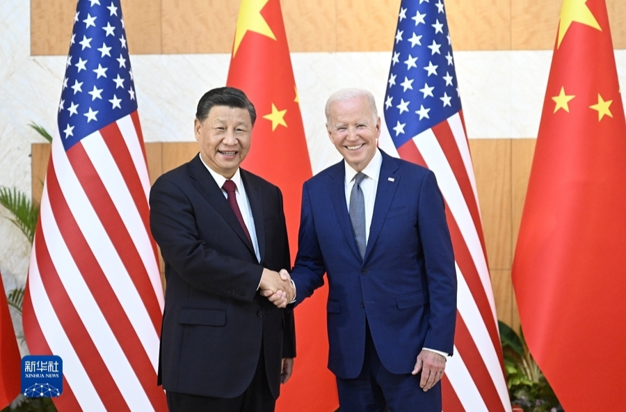 习近平同美国总统拜登在巴厘岛举行会晤