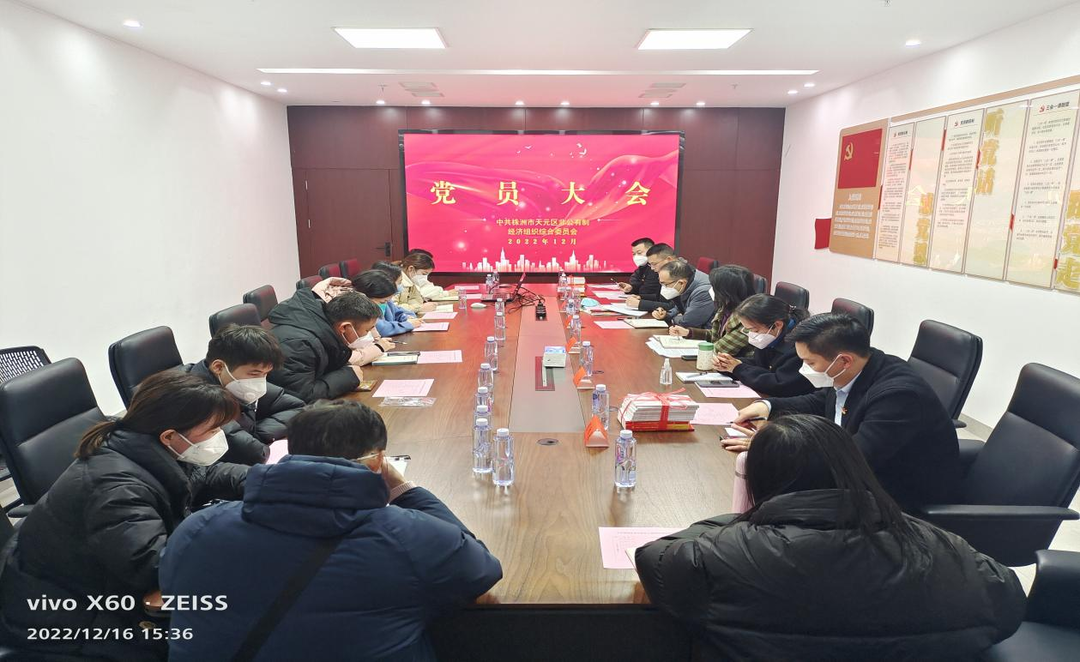 中共株洲市天元区非公有制经济组织综合委员会召开党员大会
