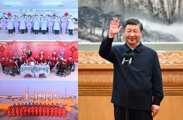 习近平春节前夕视频连线看望慰问基层干部群众