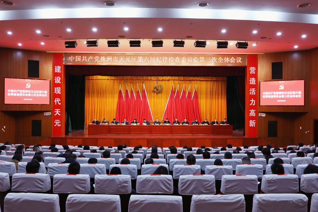 天元区第六届纪委第三次全会召开
