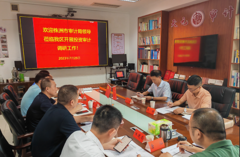 市审计局来我区开展投资审计工作调研活动