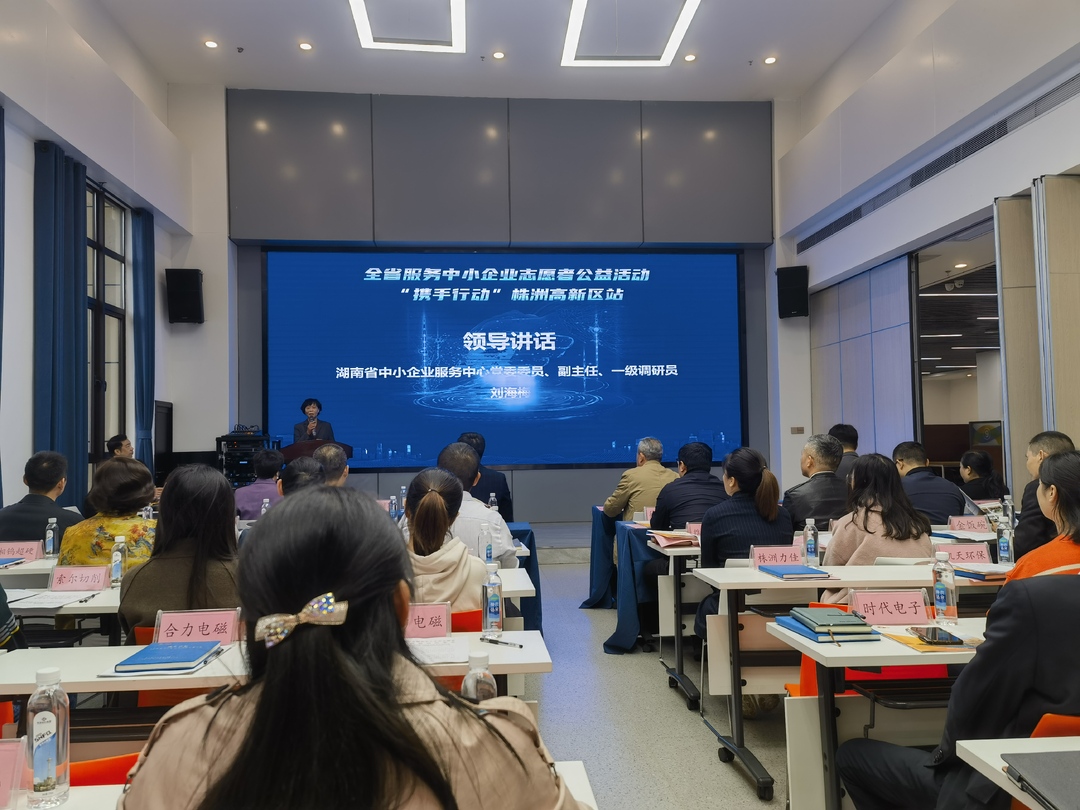 全省服务中小企业志愿者公益活动“携手行动”在株洲高新区举行