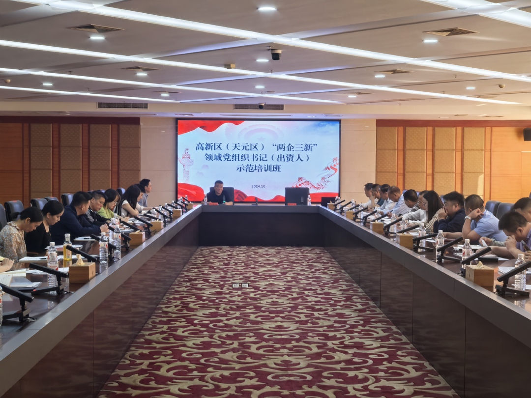 株洲高新区、天元区“两企三新”领域学习贯彻党的二十届三中全会精神暨党组织书记、  出资人、党务工作者示范培训班开班