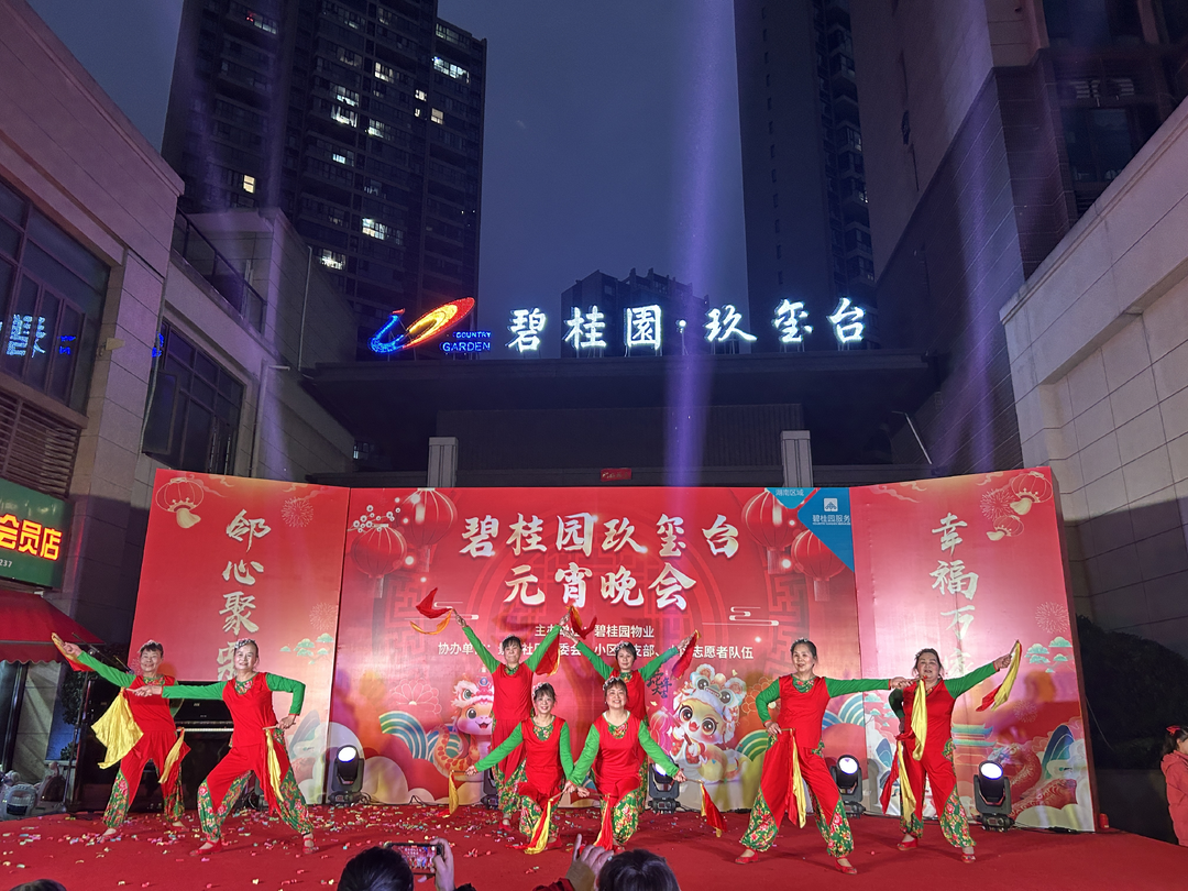 栗雨街道景园社区携手碧桂园物业举办“邻心聚栗 幸福万家”元宵晚会
