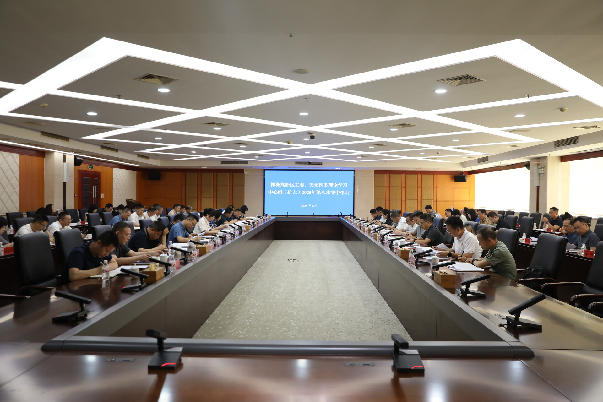 工委、区委理论学习中心组（扩大）开展2025年第八次集体学习