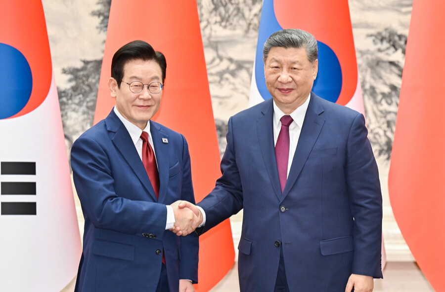 习近平同韩国总统李在明举行会谈