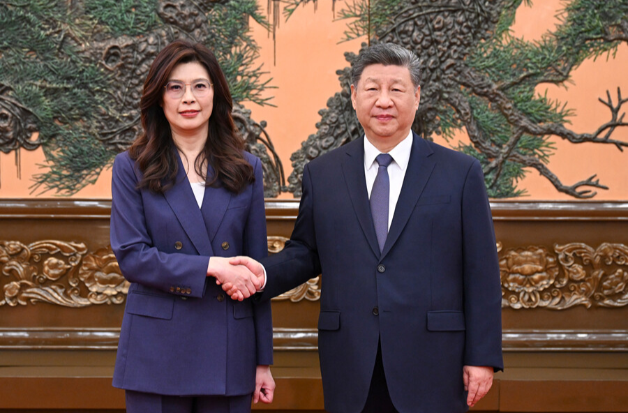 习近平总书记会见中国国民党主席郑丽文